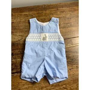 Krewe Smocked Bunny Jon Jon Newborn